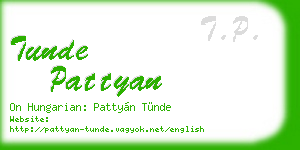 tunde pattyan business card